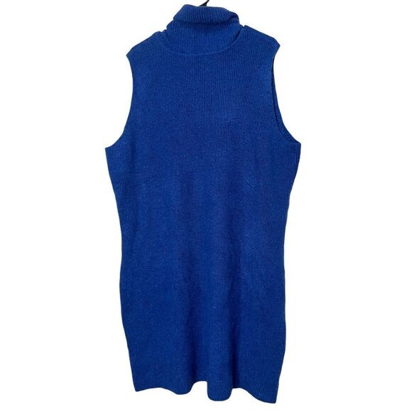 Lane‎ Bryant Cowl Neck Sweater Dress Blue Size 22/24 - Picture 8 of 9